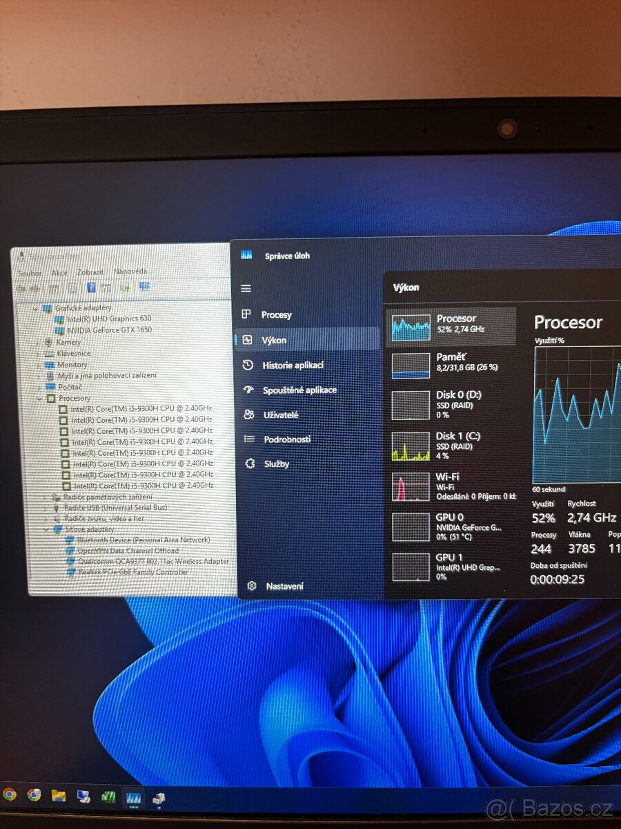 Herní Notebook Dell G3 15 Gaming i5 / 32 GB RAM / 2x SSD 512 - 7