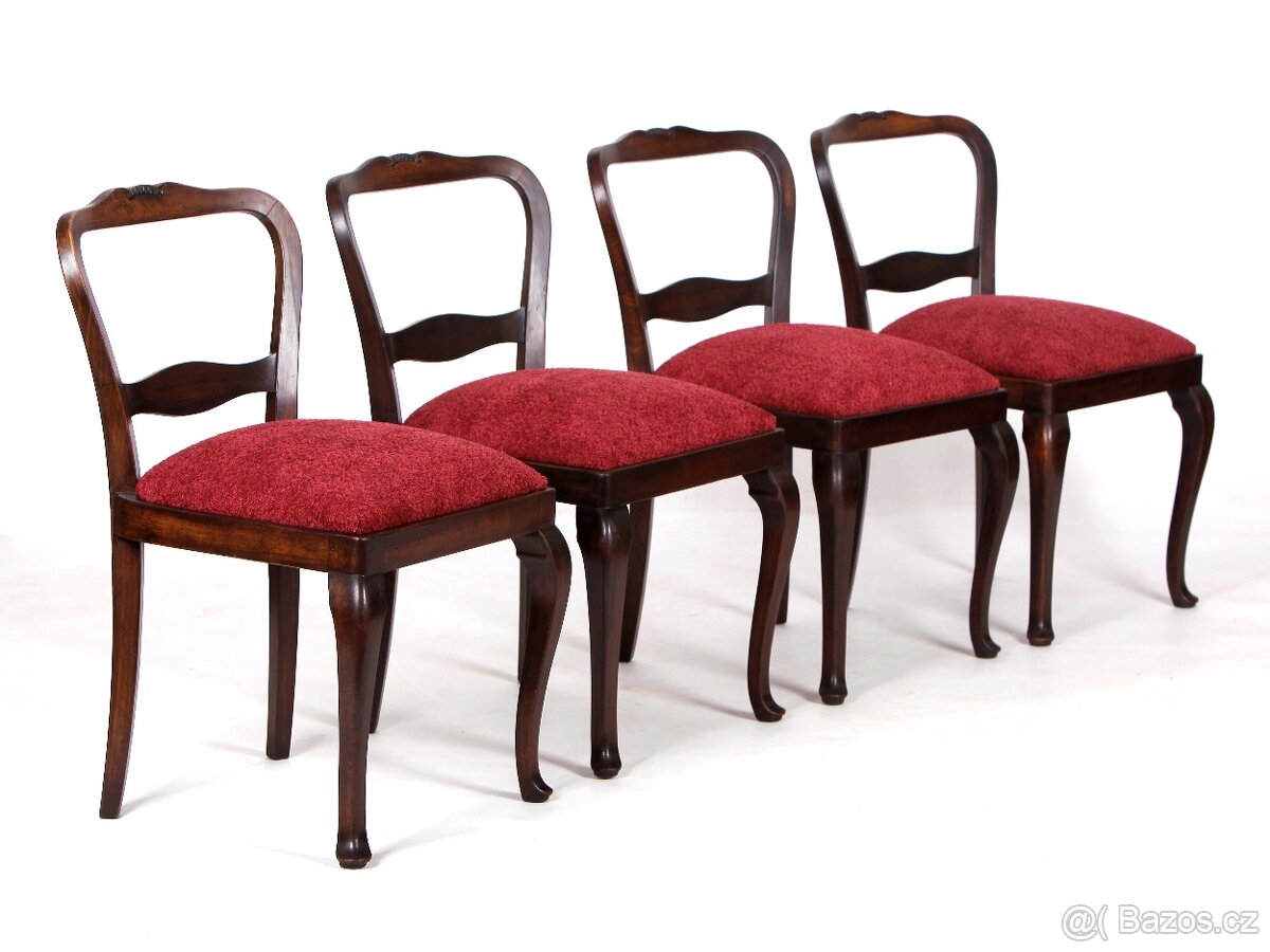 4x pohodlné pružinové židle po renovaci. - 7