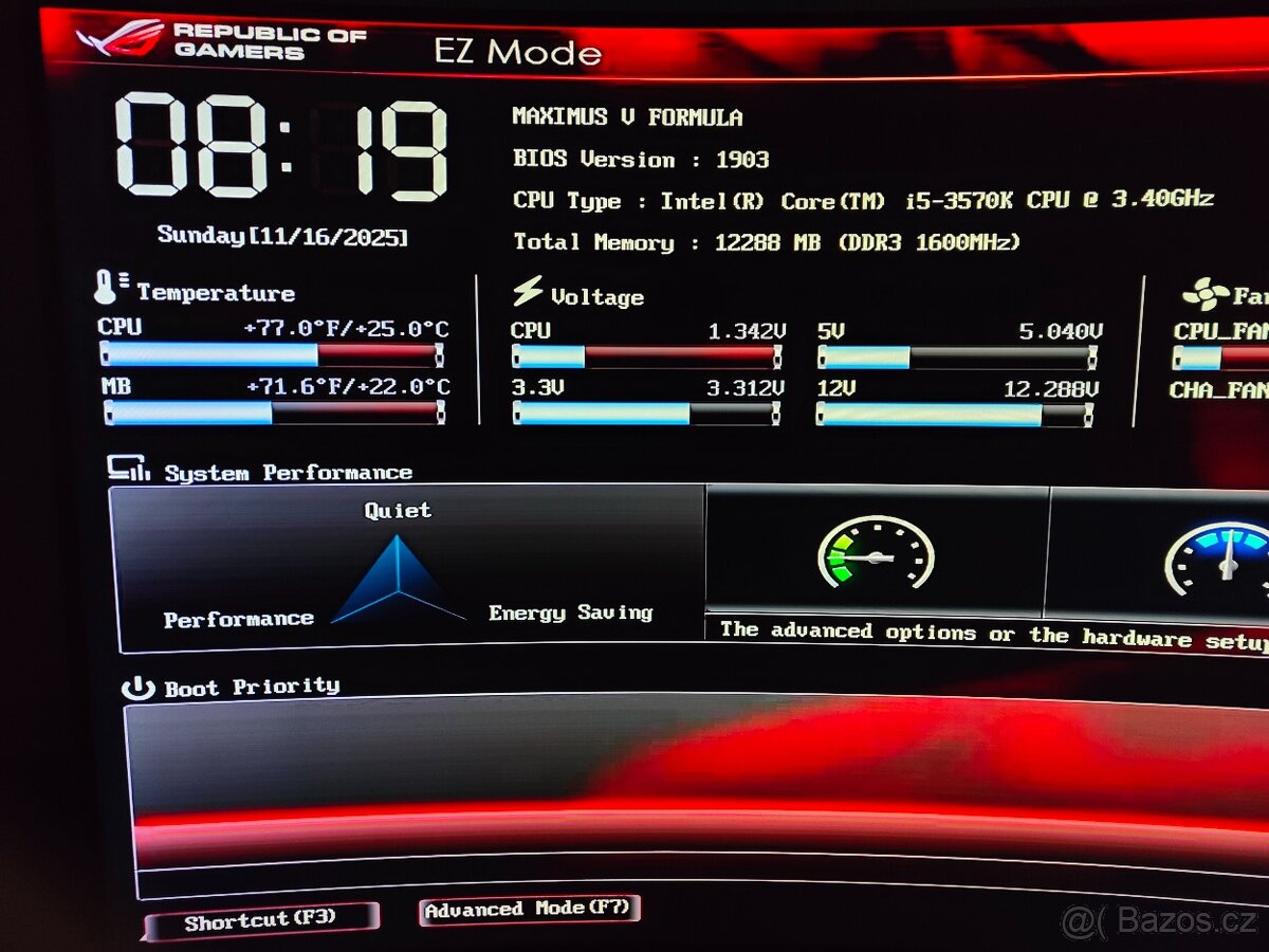 ASUS Maximus V Formula ( intel Z77) + i5 3570K - 7