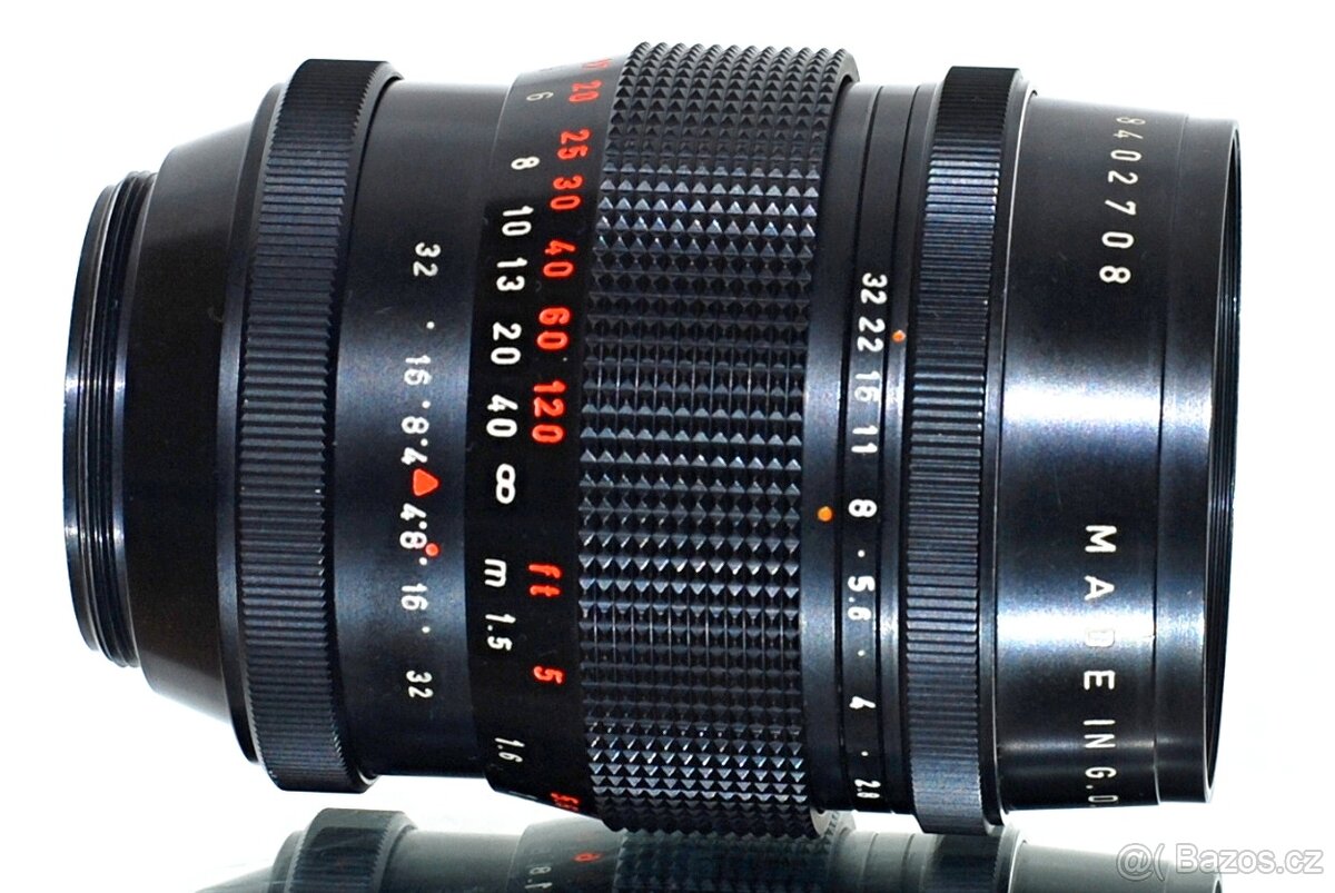 Pentacon RED 2,8/135mm 15-lamelový TOP STAV - 7