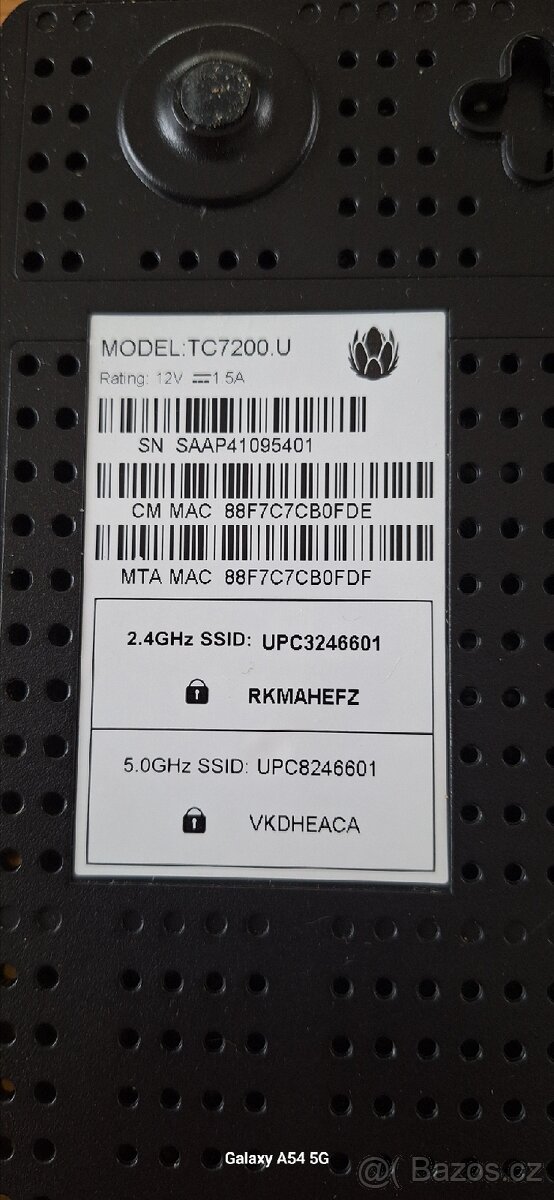 UPC kabelový modem Technicolor - 7