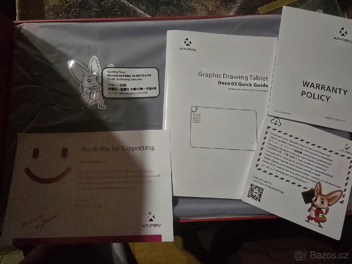🎨 XP-Pen Deco 03 – grafický tablet + pero + USB-C kabe - 7