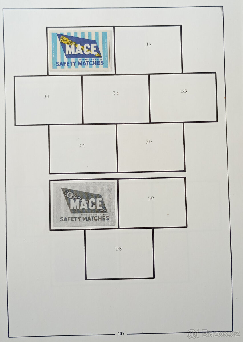 Album zápalkových nálepek 1945–1984 – 91 ks, pěkný stav - 7