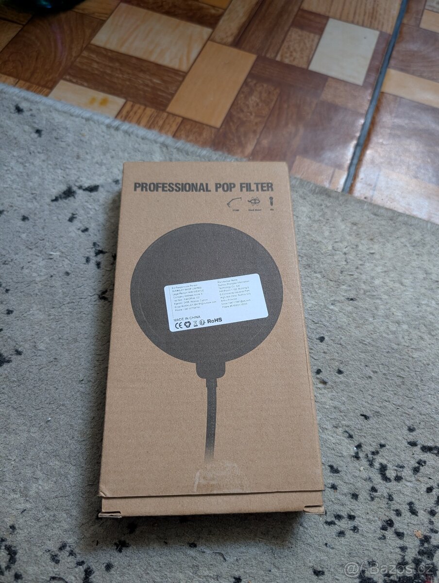 Mikrofonní stojan pouze 2 x držák mikrofonu a pop filt - 7