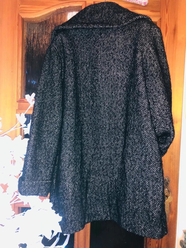 H&M# kabat# vlneny# zimni #oversize # business#sedy - 7