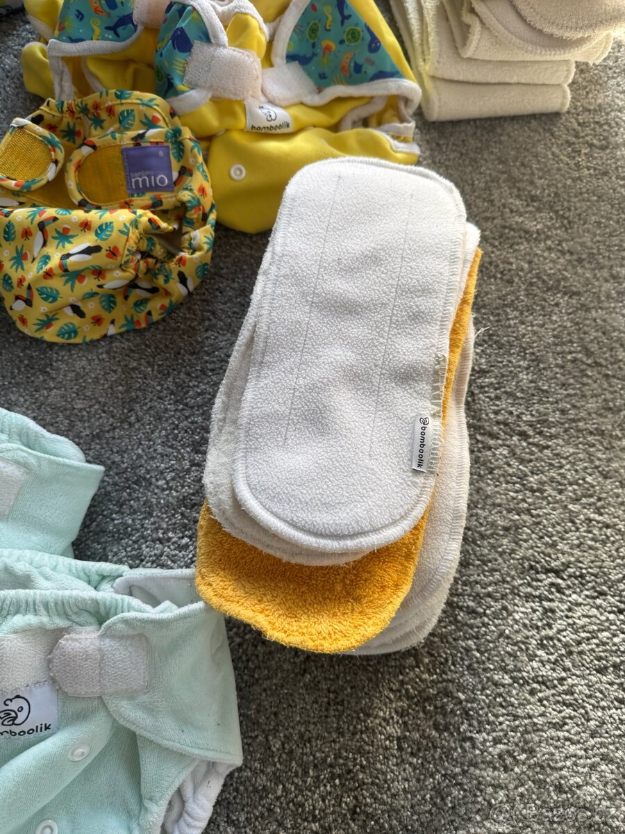 Látkové pleny Bamboolik - komplet - 7