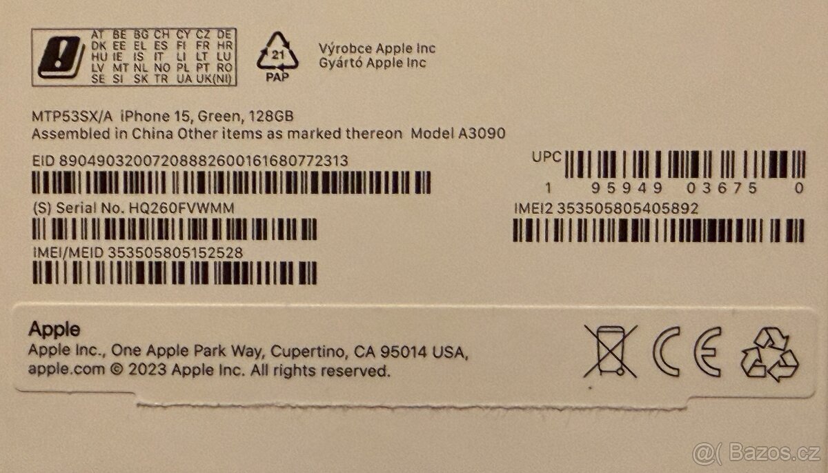 iPhone 15 128 GB zelený - 7