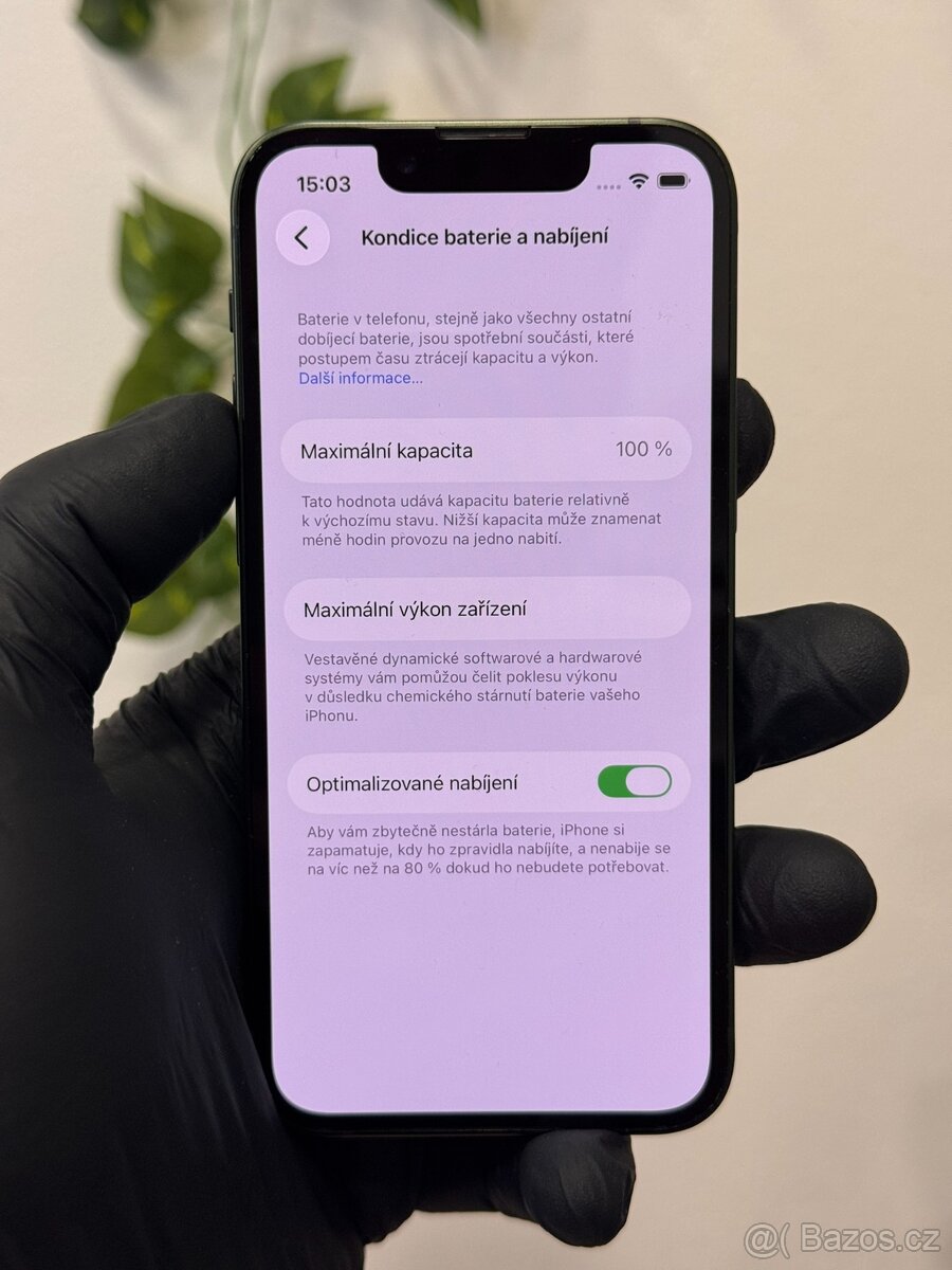 iPhone 13 mini 256GB - 100% baterie - 7