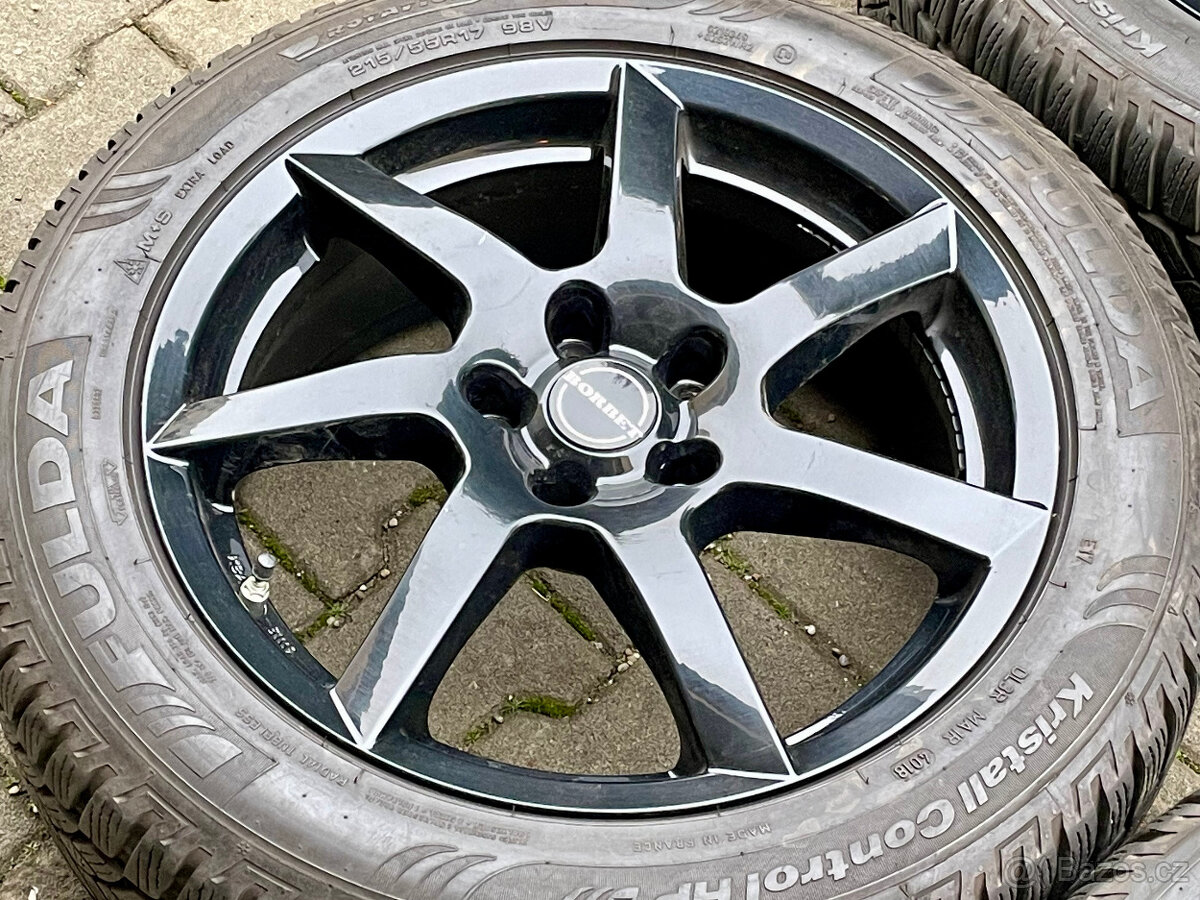 Alu kola 5x114,3 zn.BORBET 215/55 R17 zimní sada - 7