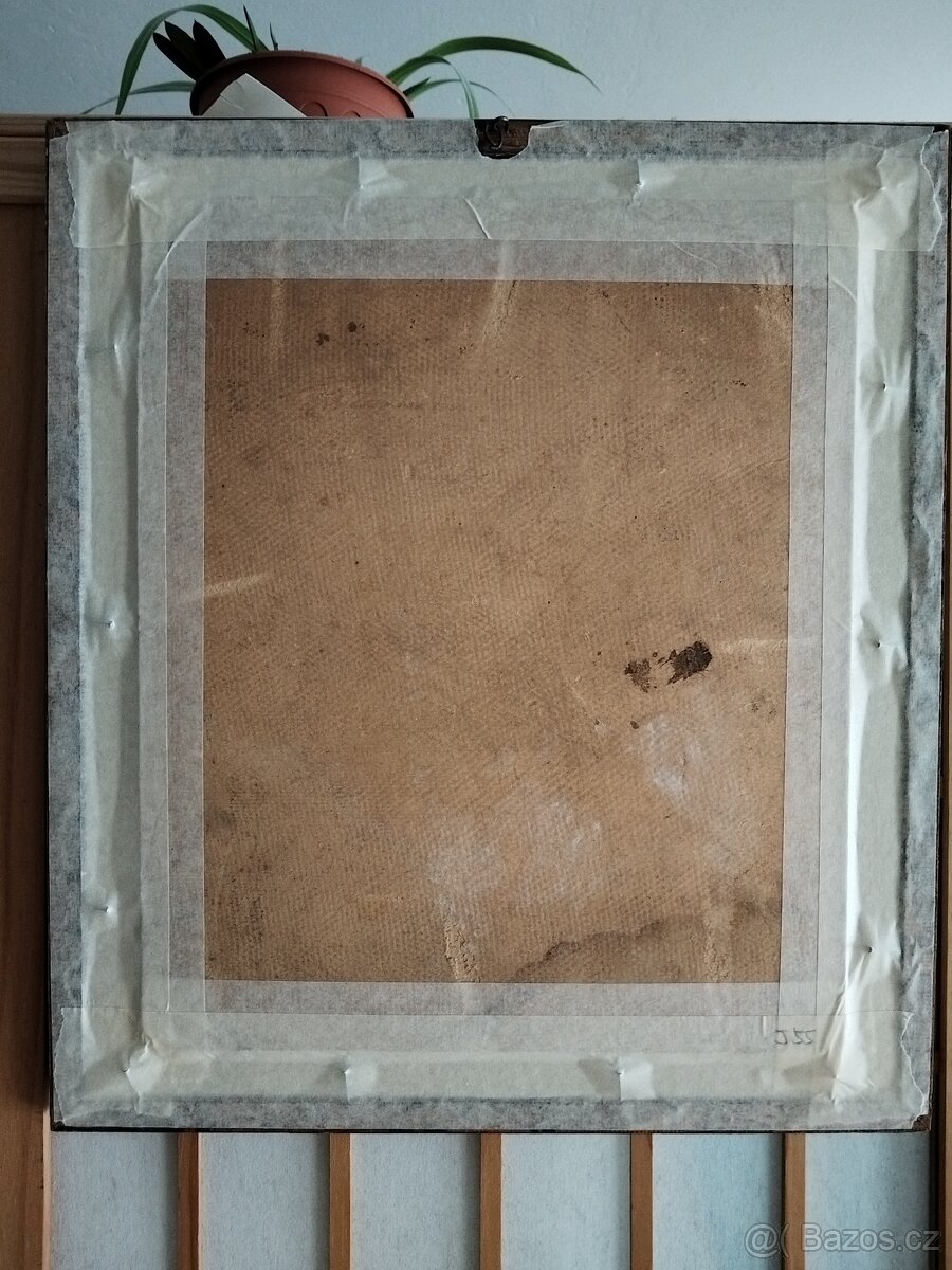 obraz CIGÁNKA V. /dívka, portrét/, olej, František Votruba - 7