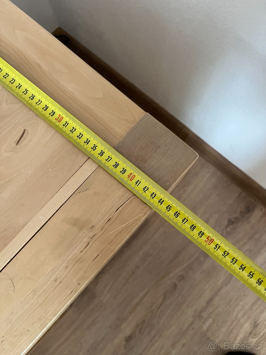 Dřevěná manželská postel 200x200 s polohovatelnými rošty - 7