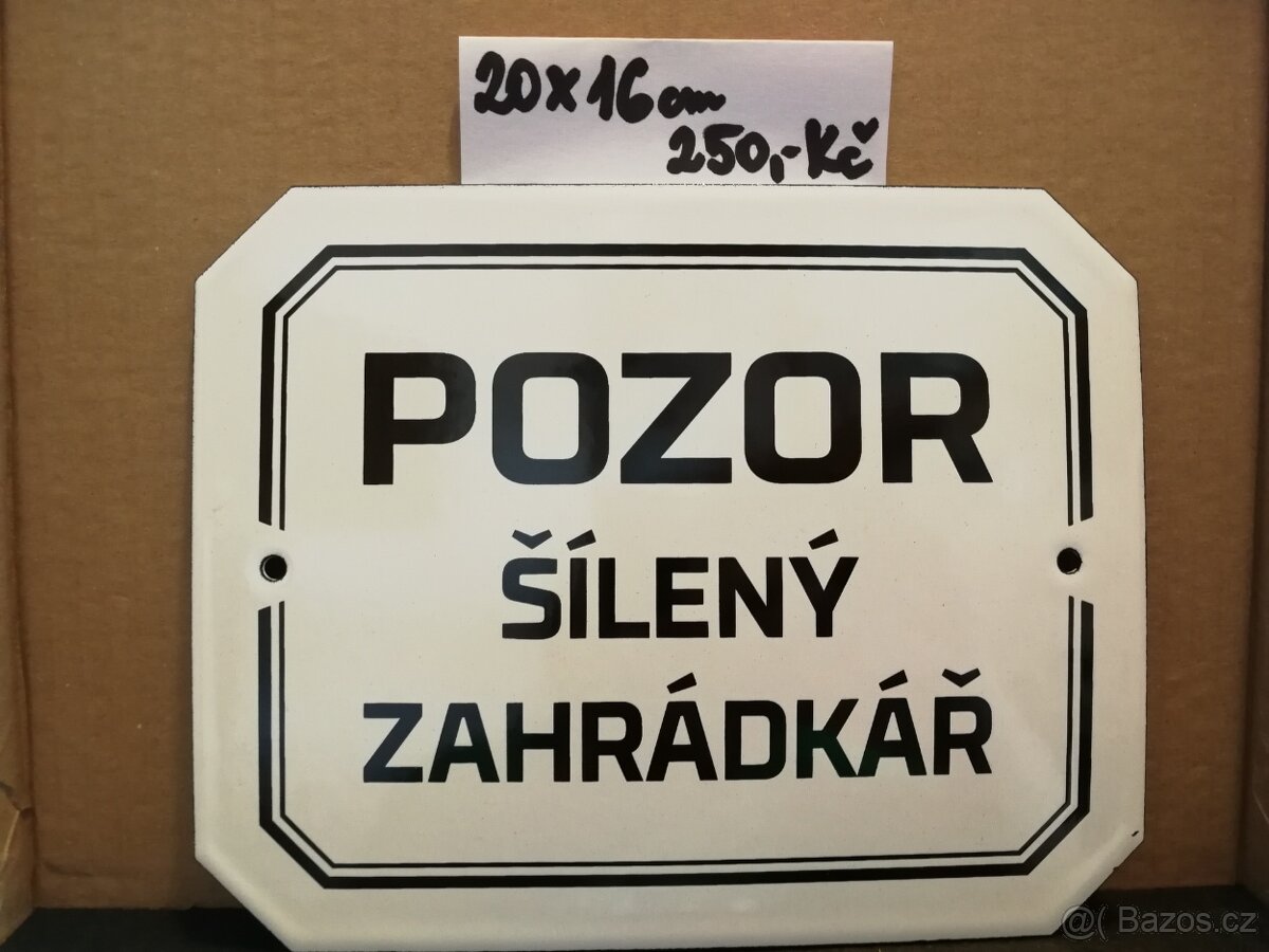 smaltovane cedule - 7