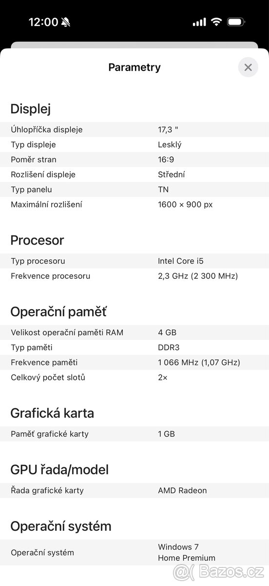 HP Pavilion DV7 + zdroj + nova baterie - 7