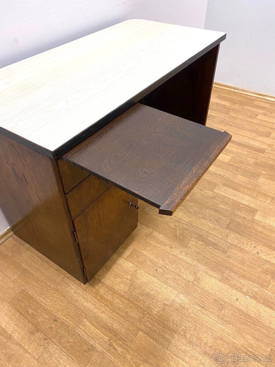 Retro psací stůl Halabala - 7
