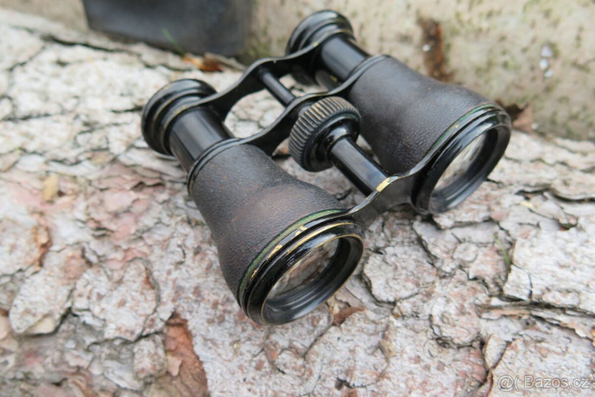 Starožitný dalekohled -kukatko + pouzdro, dalekohled 6x40 - 7