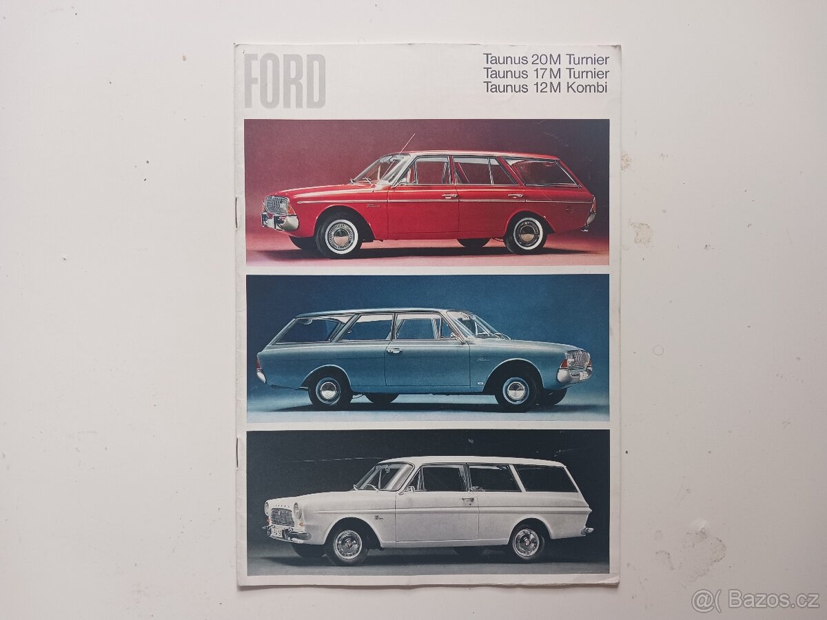 Dobové retro prospekty, manuály Ford Taunus, Cortina, Consul - 7
