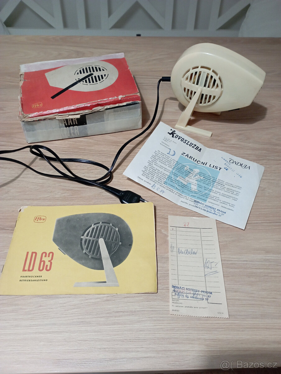 Retro fén na vlasy Ondula, top stav - 7