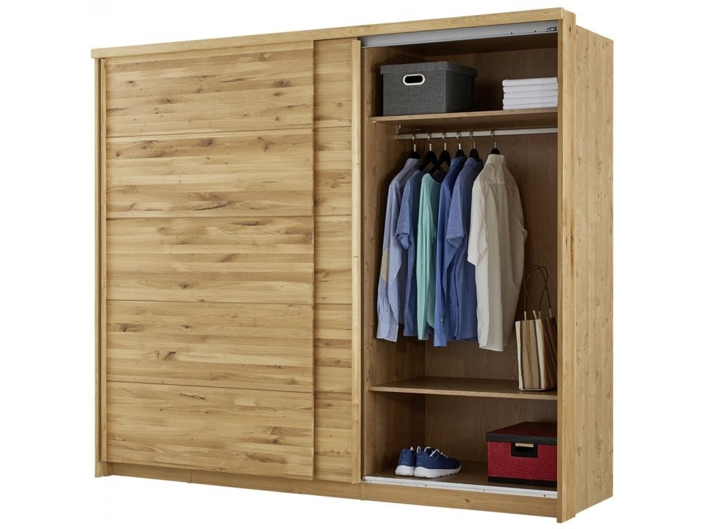 Posuvná skříň - Divoký dub masiv Germany - 7