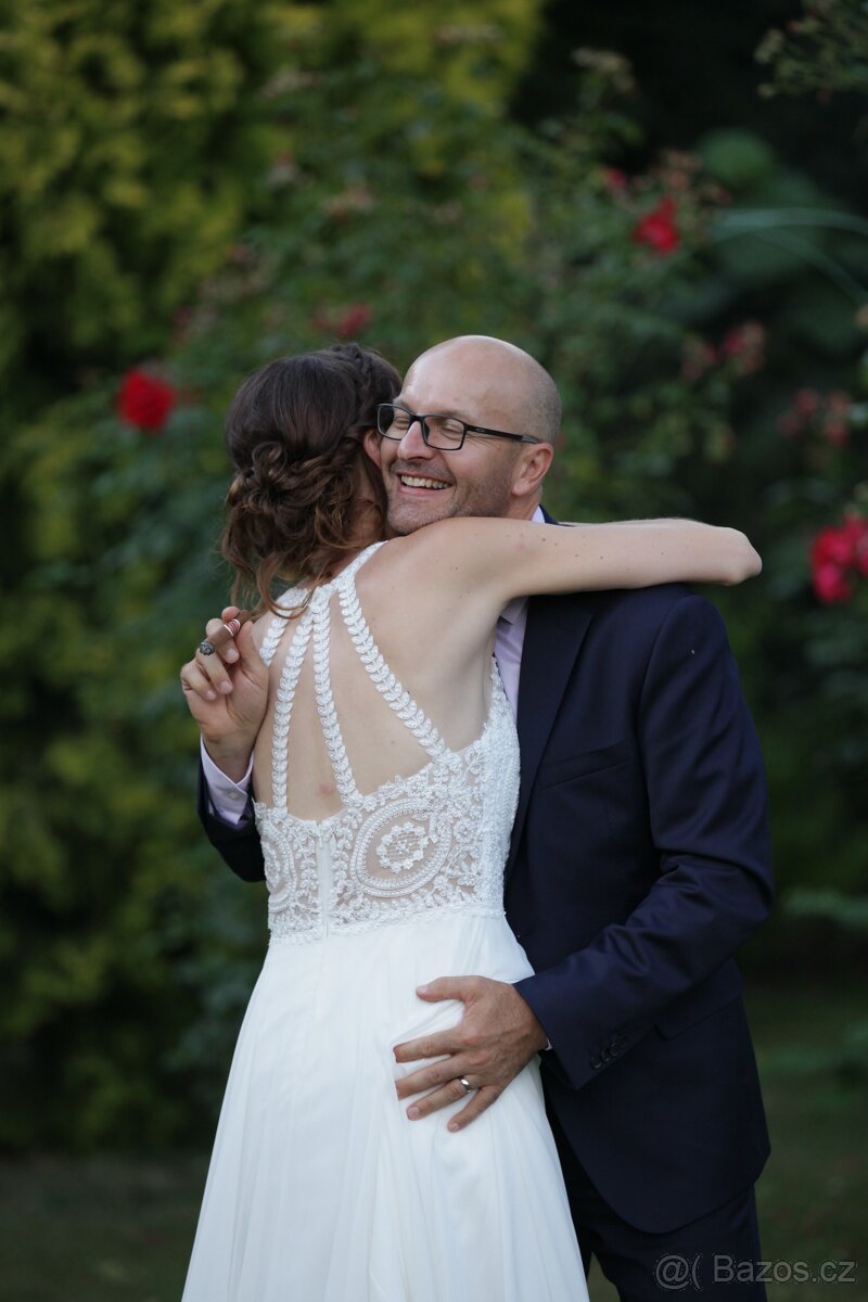 Svatební šaty vel.36-38 - 7