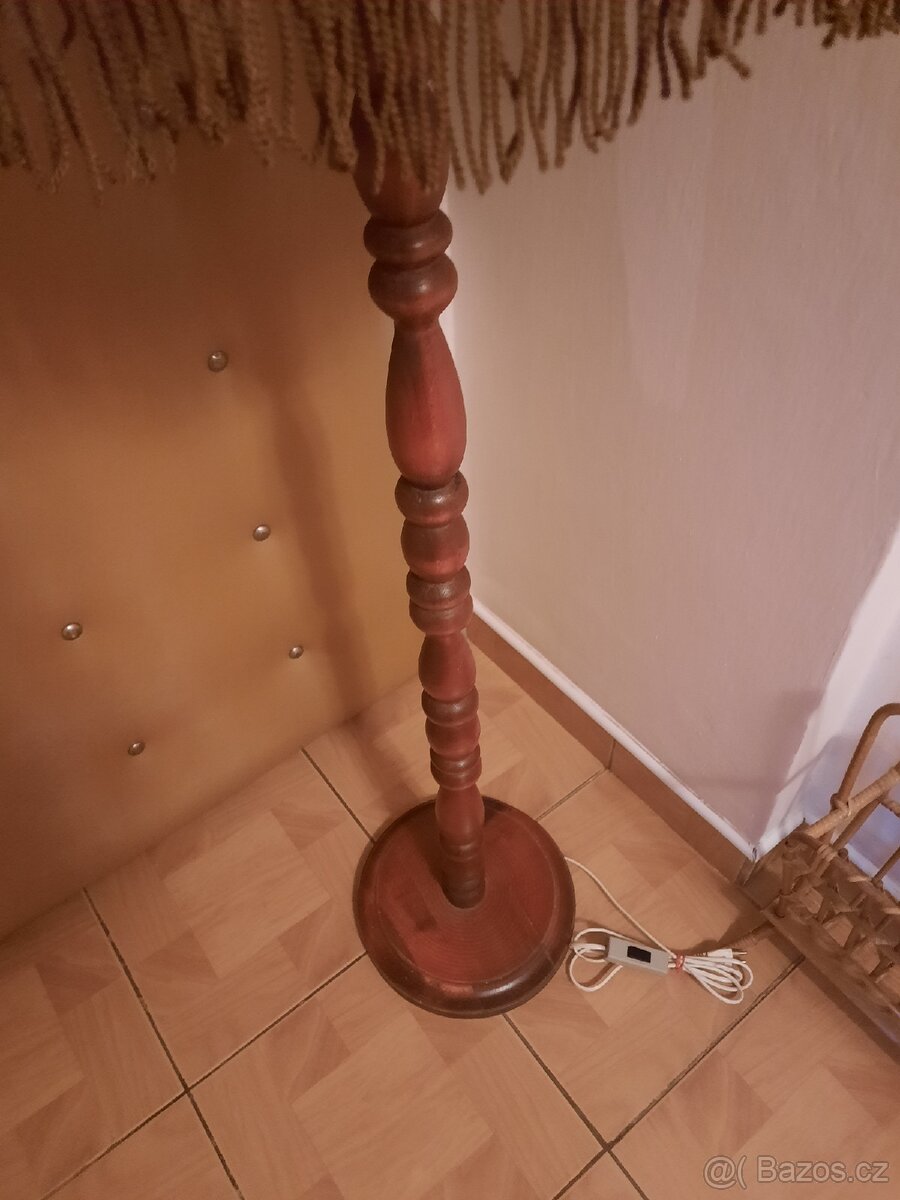 Starožitná stojací lampa 70. léta - 7