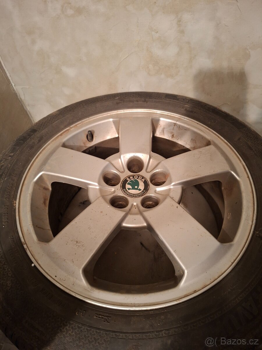 Originál Škoda Alu kola R16 - 7
