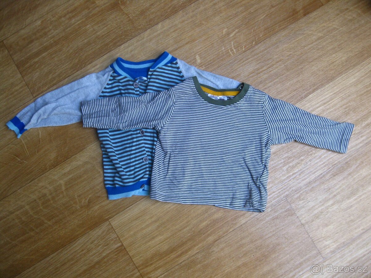 Kojenecké oblečení - body, kabátky, tepláky, velikost 74 - 7