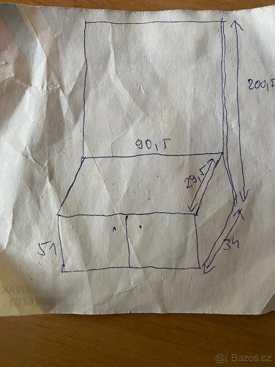 Retro předsíňová stěna – věšák, zrcadlo, botník - 7