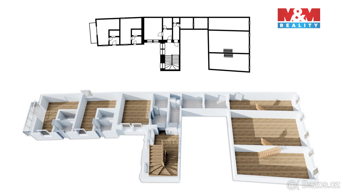 Prodej nájemního domu, 1160 m², Šumperk, ul. nám. Míru - 7