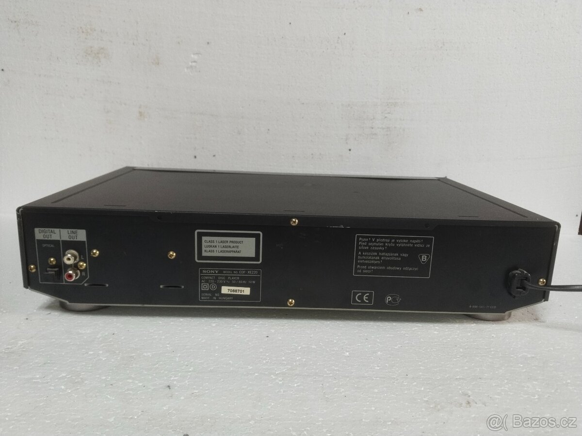 Sony CDP-XE220 Stereofonní přehrávač kompaktních disků (1998 - 7