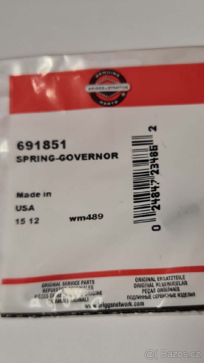 Pružina karburátoru sekačka,NOVÁ,vč.pošt. - 7