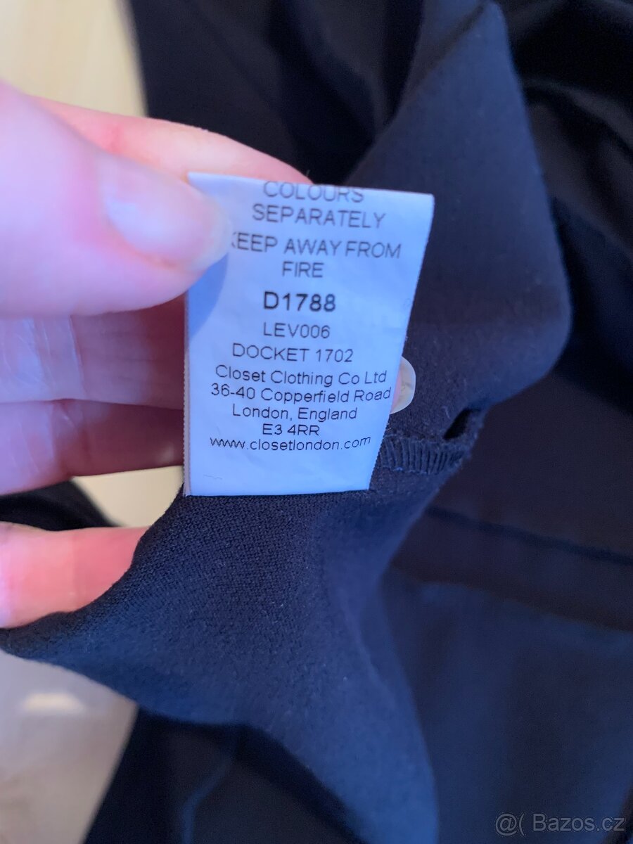 černé šaty zn. Closet - vel. 38 - 7