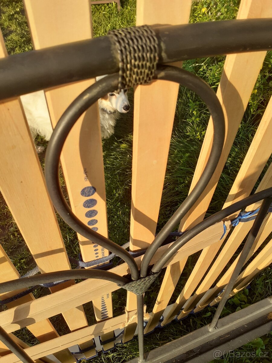 Kovová postel, dvoulůžková 140x200 - 7