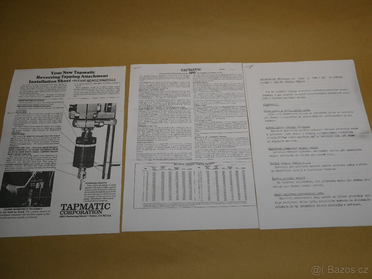 Závitořezná hlava Tapmatic - 7