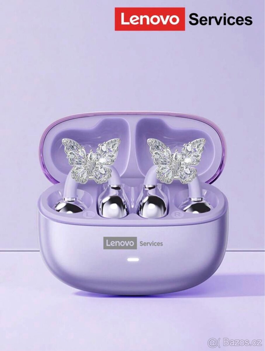 Módní sluchátka Lenovo s mašlí. - 7