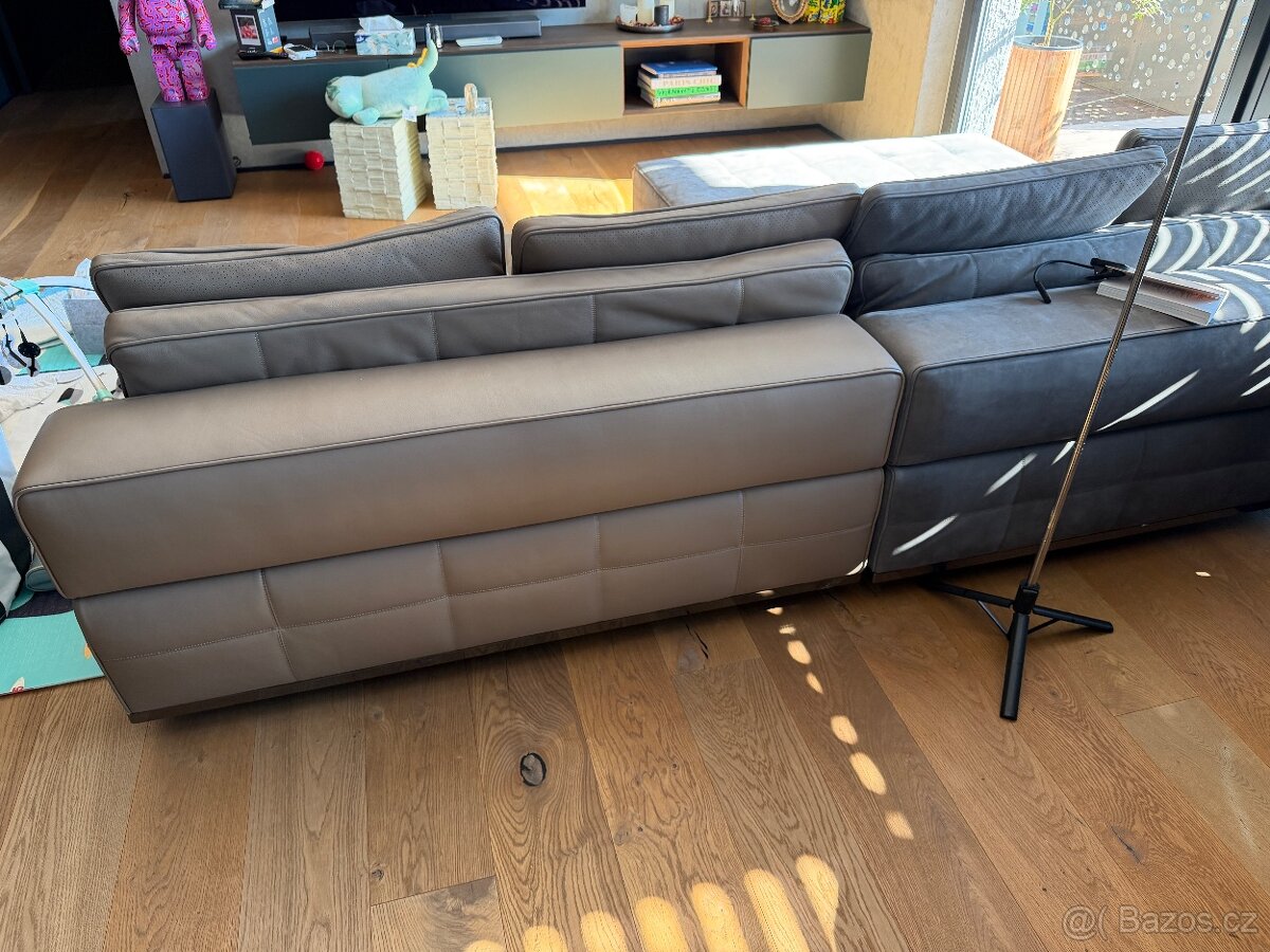 Minotti sedací souprava kozena - 7