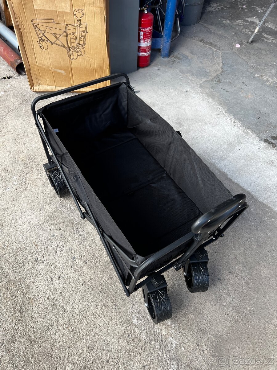 Kvalitni , kempingový - skládací, plážový ,kovový vozík - 7