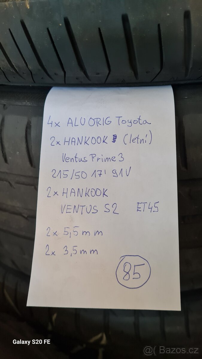 ALU TOYOTA 215/50/17 - LETNÍ - ET45 - 91V - Č.85 - 7