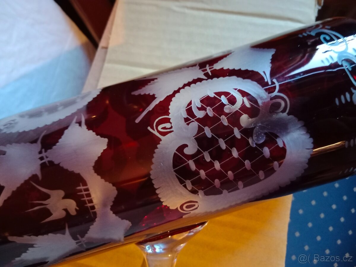 Pěkný starý broušený Džbán Egermann - 7