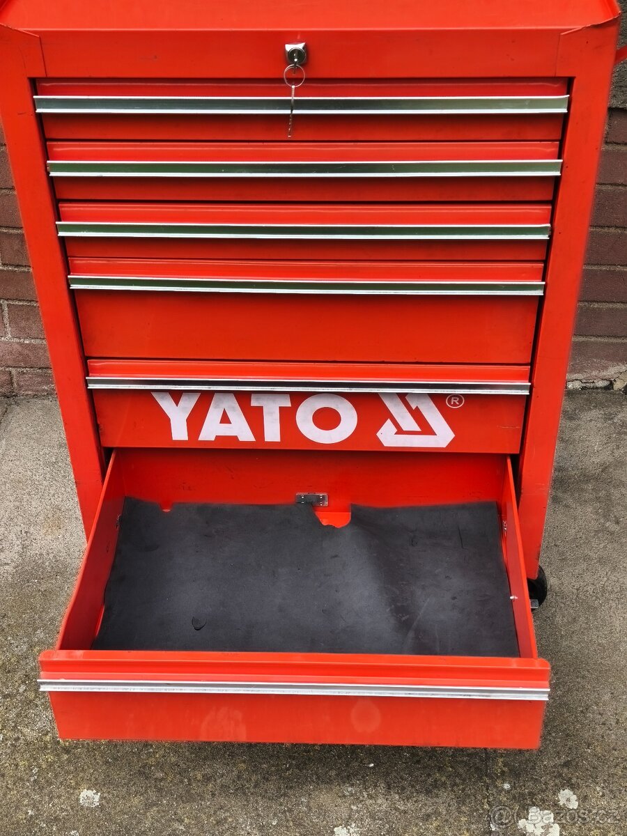 Prodám VELKÝ dílenský vozík na nářadí YATO YT-0913 se 6 zásu - 7