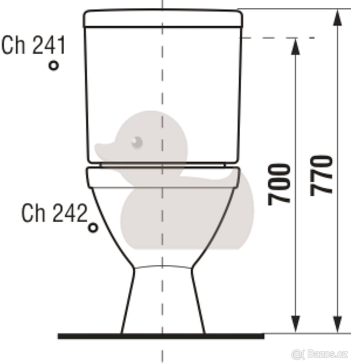 Záchodová mísa WC - JIKA Lyra - 7