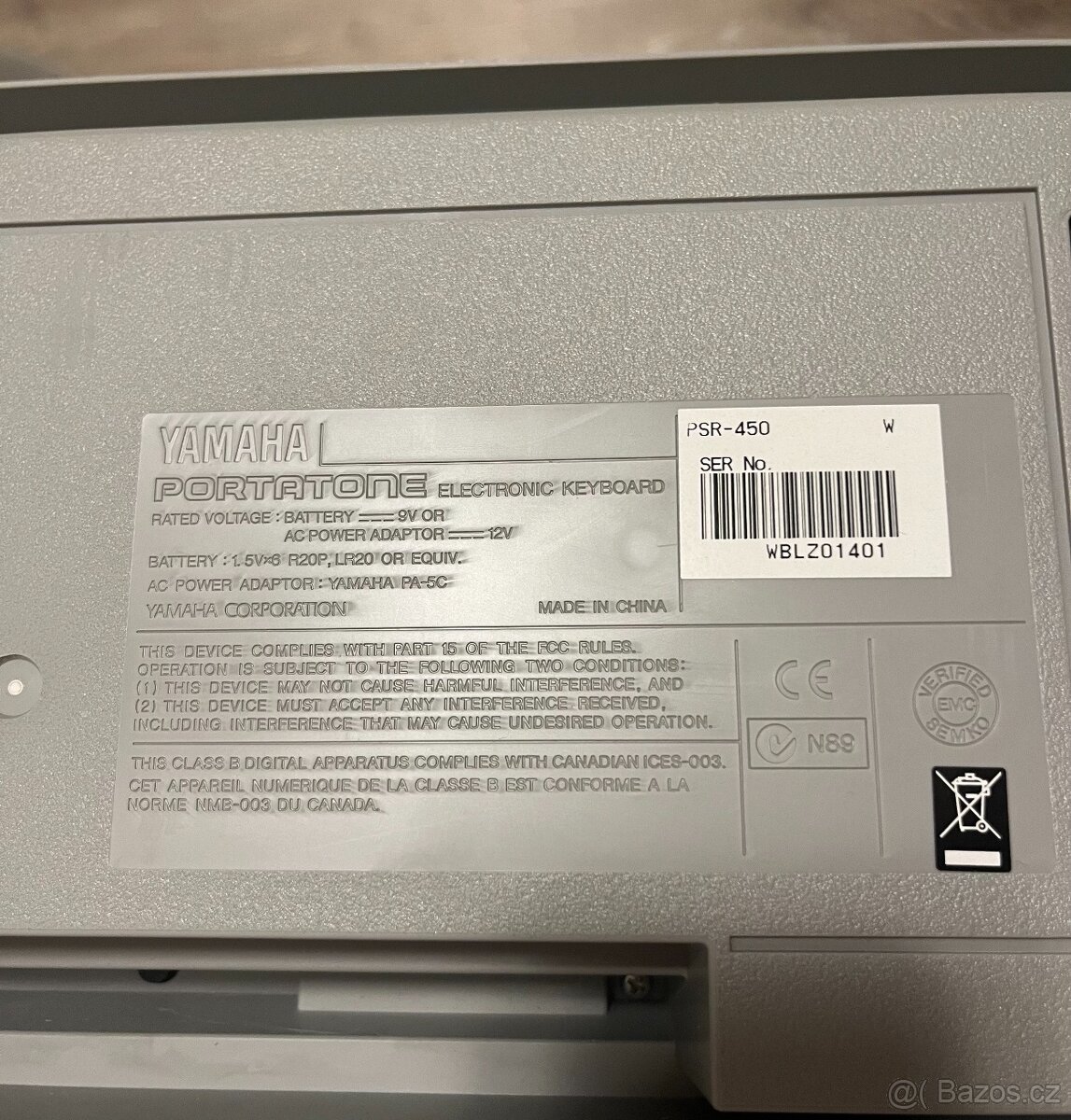 Prodám klávesy YAMAHA PSR 450 - 7