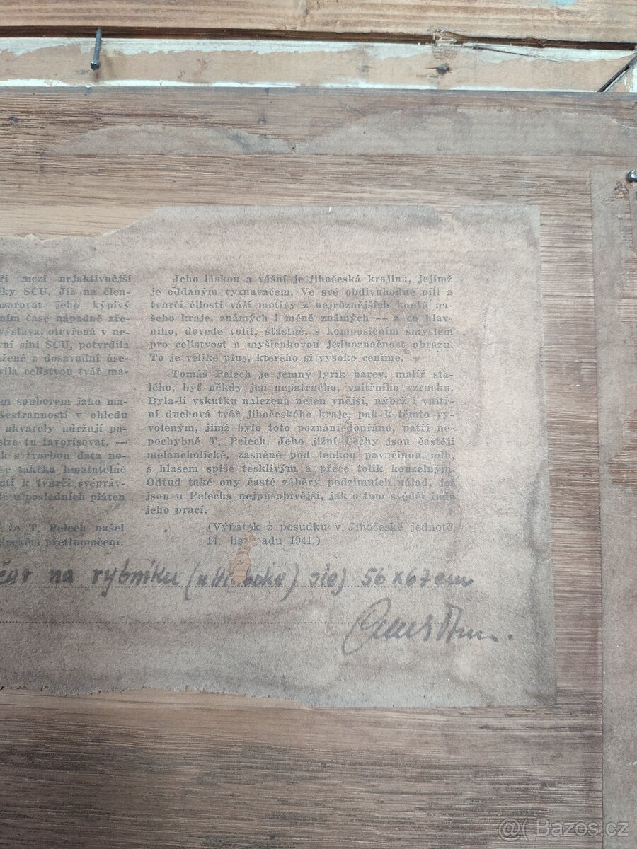 Pelech Tomáš česká krajinářská škola obraz olej na desce rám - 7