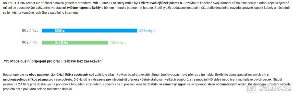 dualband gigabit router TP-Link Archer C2 AC750 - 7