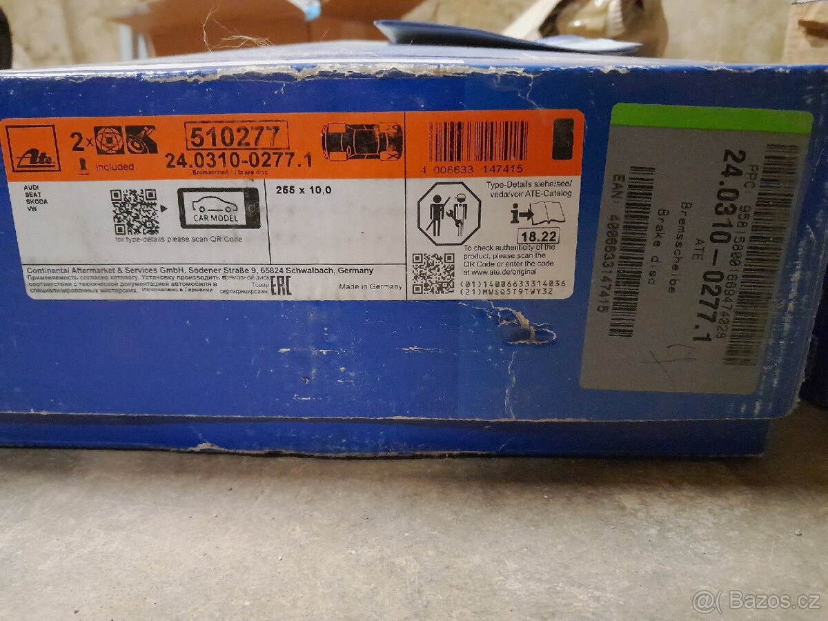 ATE PowerDisc zadní brzdové kotouče - 7