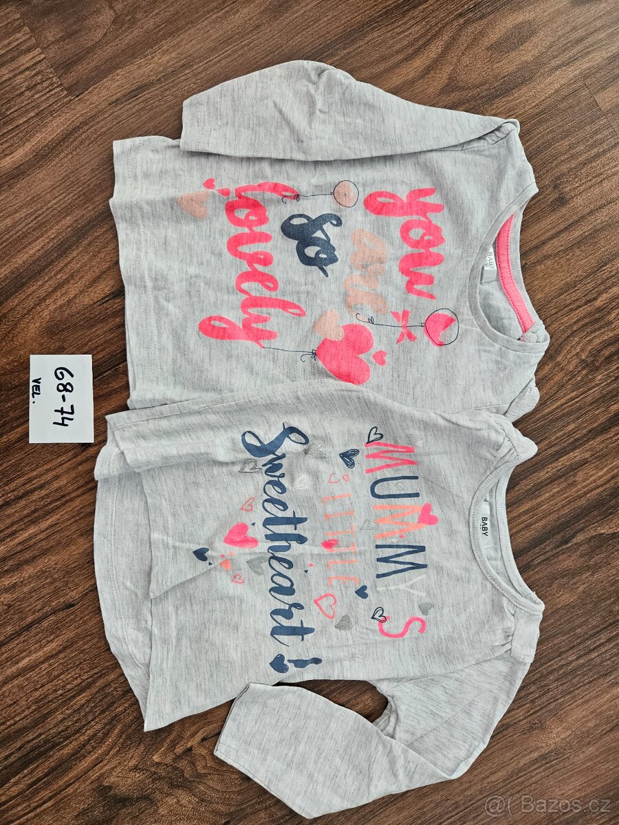 Dívčí 62-68-74 (trika, trička, body, mikiny, kalhoty, šaty.. - 7