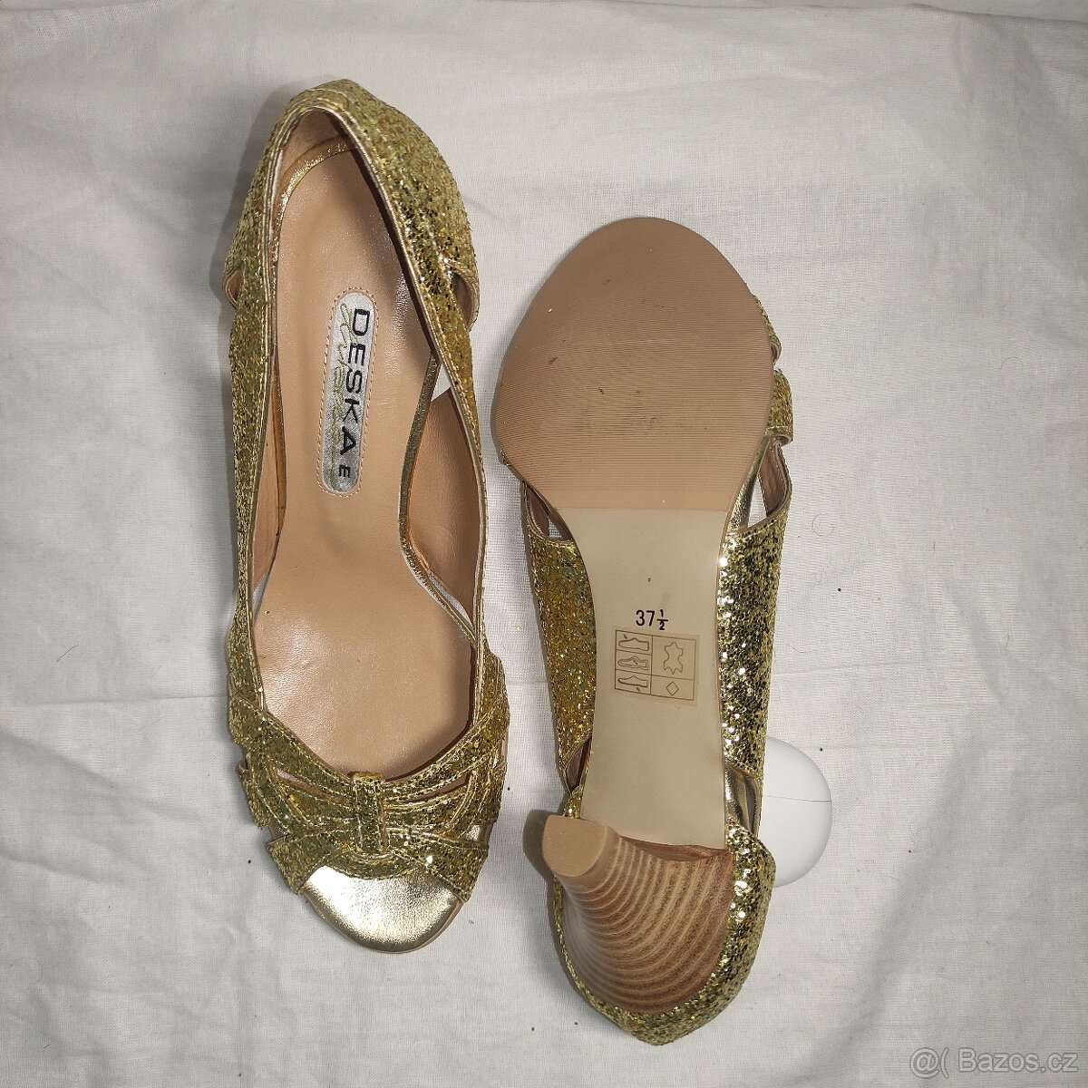 ❗❗ DESKA E LIBERA, DÁMSKÉ ZLATÉ LODIČKY VELIKOSTI 37½❗❗ - 7