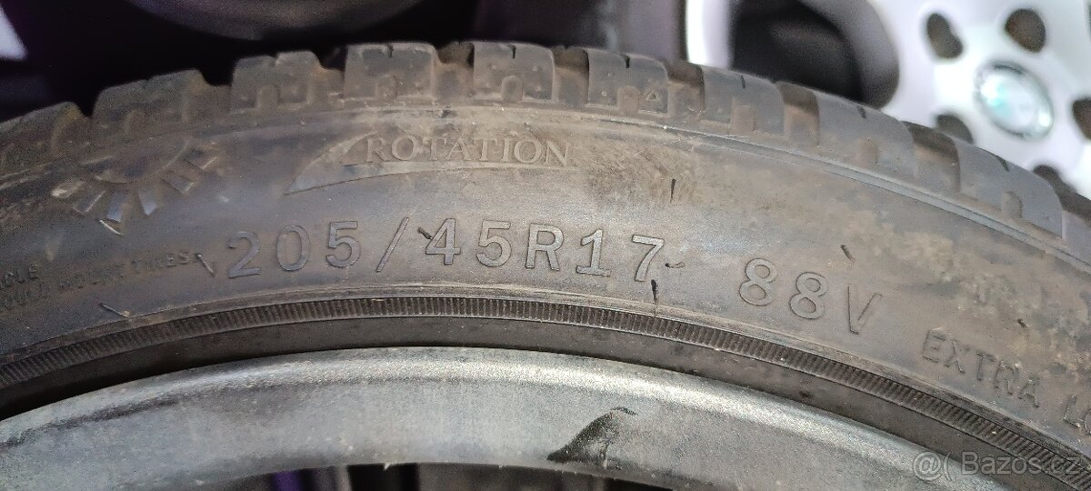 PRODÁM SADU ALU DISKŮ R17 205/45R17 CELOROČNÍ - 7