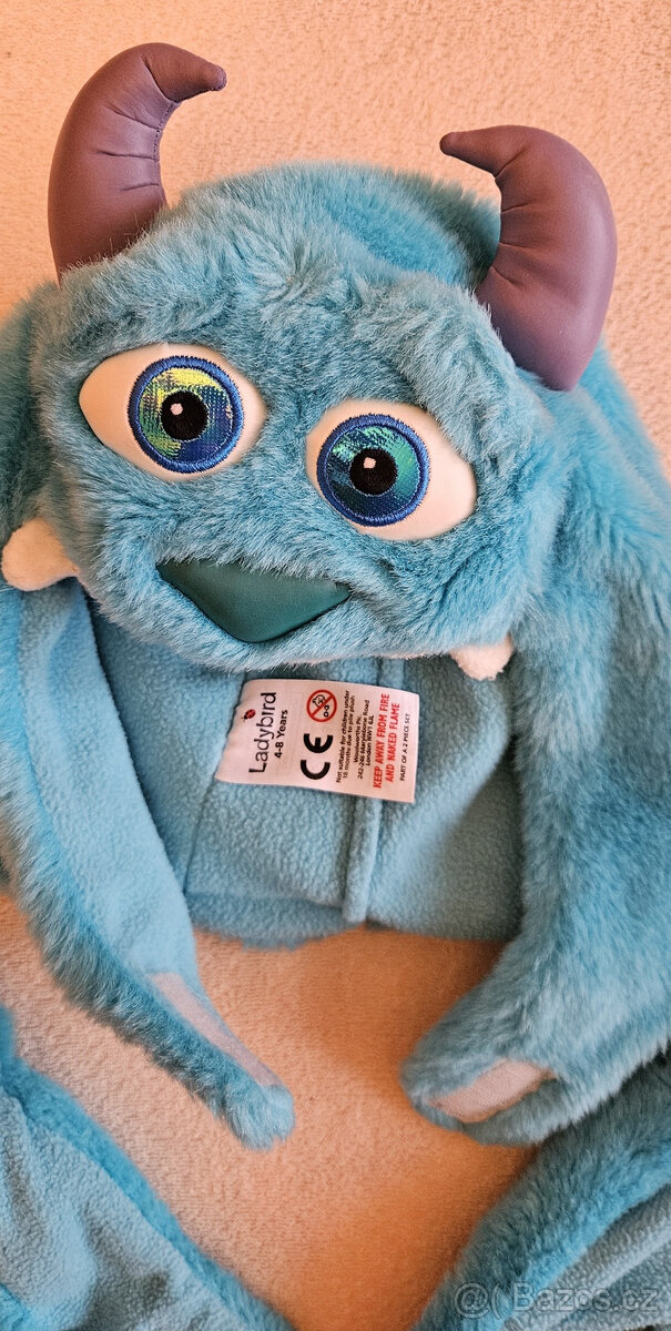 Maska, kostým Příšerky s.r.o. Sullivan, Sully, vel.4-8let - 7