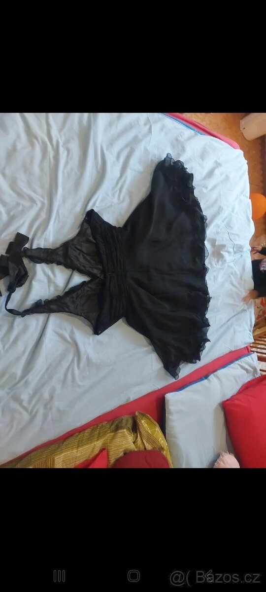 Černé společenské šaty XL - 7