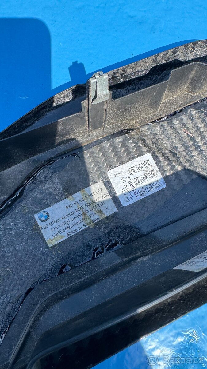 BMW M5f90,M8 X5M X6M karbonové kryty motoru tři části origin - 7